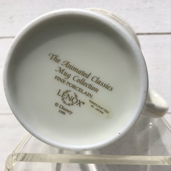 Disney Mickey Mouse Pluto Animated Coffee Mug Tea Cup Lenox Porcelain Vtg 90s - Picture 8 of 10